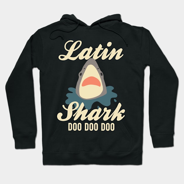 Latin Teacher Shark - Doo Doo Doo Hoodie by Buster Piper